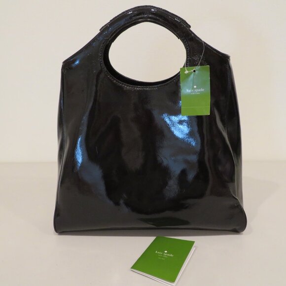 Women Handheld Brown Owl Patent Leather Suede Purse Bag Kate Spade Maximillian - Picture 9 of 16